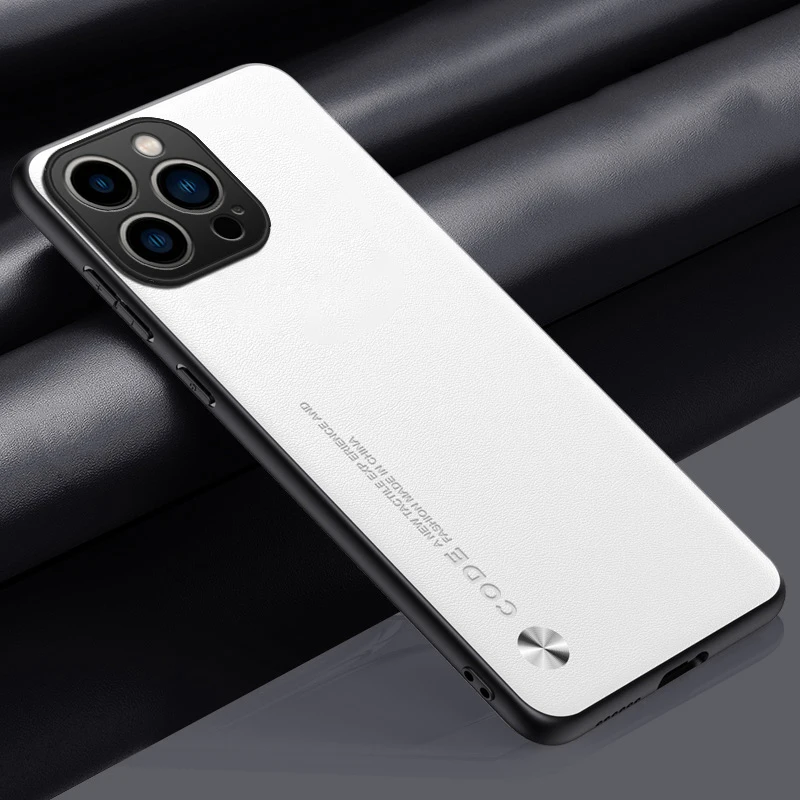 Elegant Ultrathin Leather Phone Case - Shockproof Soft Back Cover