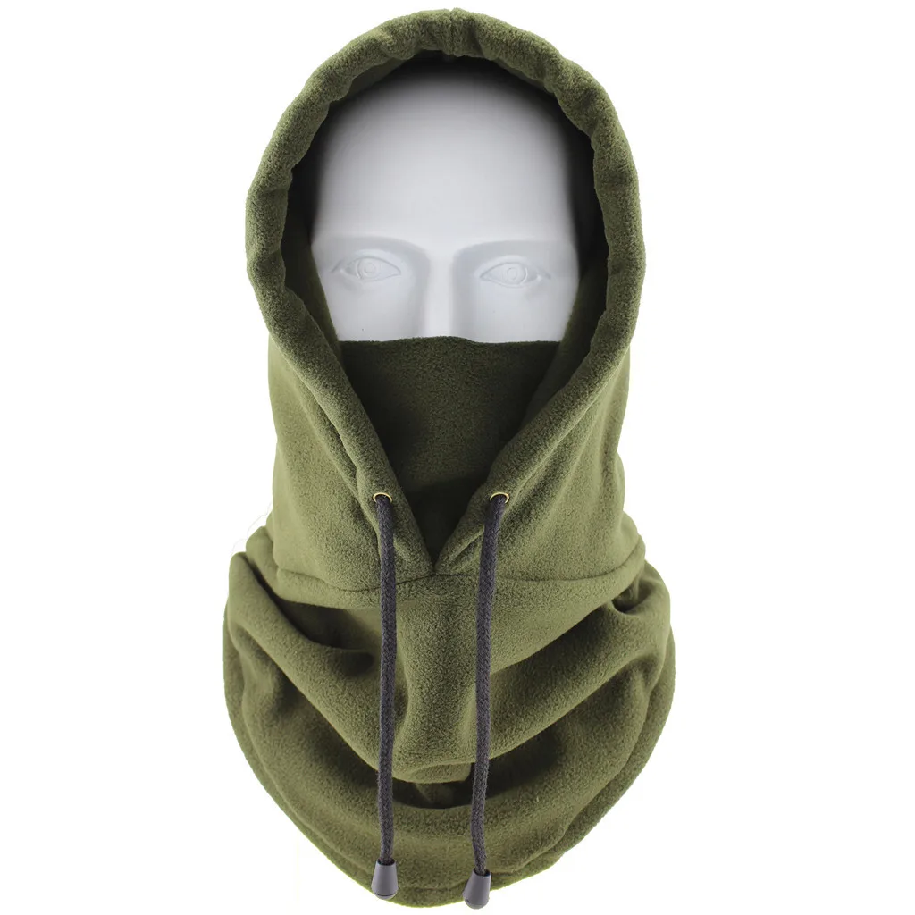 New Quality Cycling Cap Ski Balaclava Winter Windproof Cap Outdoor Hood Cap Cold Padded Hood Beanies Plush Warm Hat 2