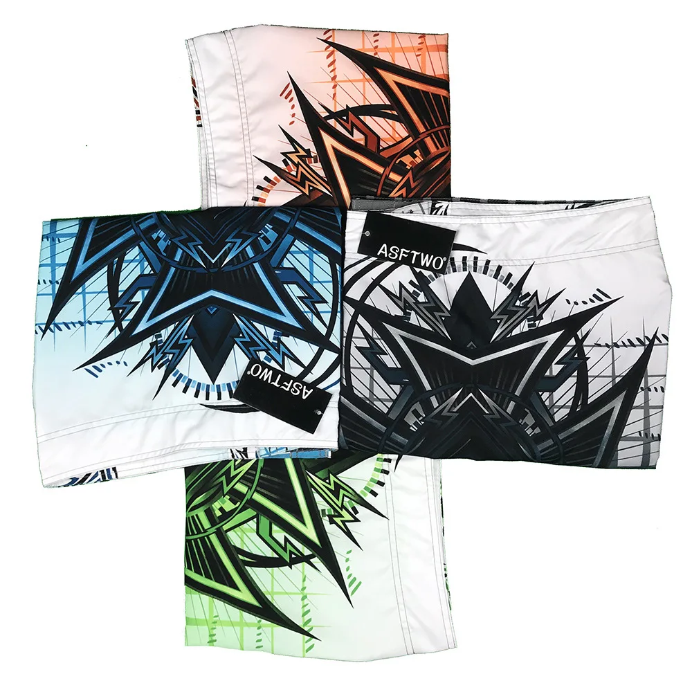 Men's Board Shorts Beach Shorts Quick-drying Waterproof Embroidery Logo #1 Pockets Multicolor Swimwear Workout