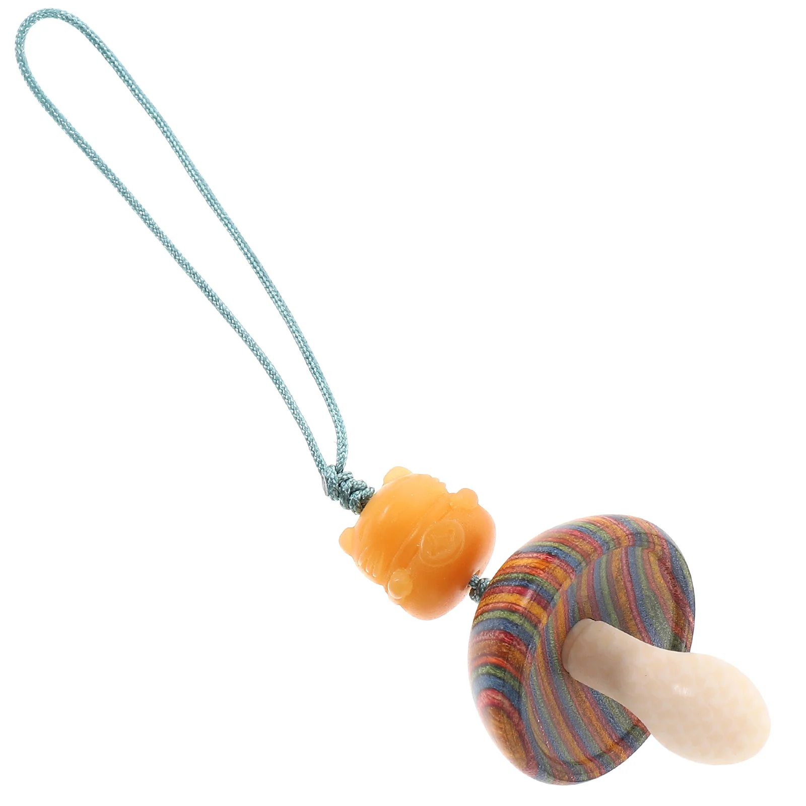 

Key Fob Mushroom Phone Pendant Fashion Holder Bag Hanging Decor Auto Ornament Cute Adorn Girl