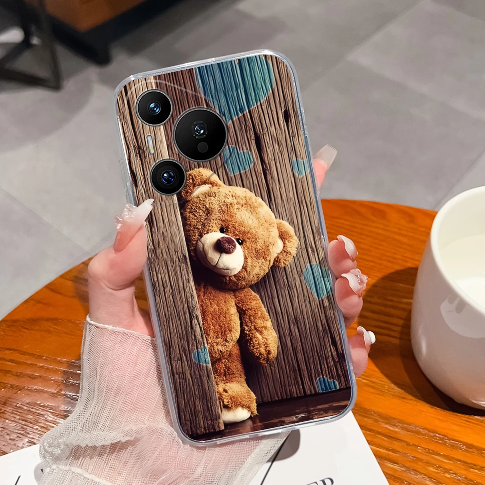 Transparent Cute Flower Phone Case - Soft TPU Silicone Shockproof Protective Cover