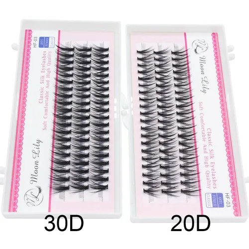럭셔리 두꺼운 클러스터 속눈썹 확장, 러시아 볼륨 접목, 가짜 가짜 20D, 30D, 밍크 속눈썹, 번치 섬모, 60 번들 5