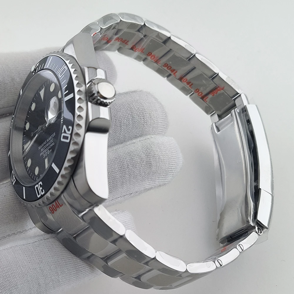 NH35 Case 40mm Man's stainless steel Mechanical Wristwatches Installing NH35 Movement Watch waterproof watch