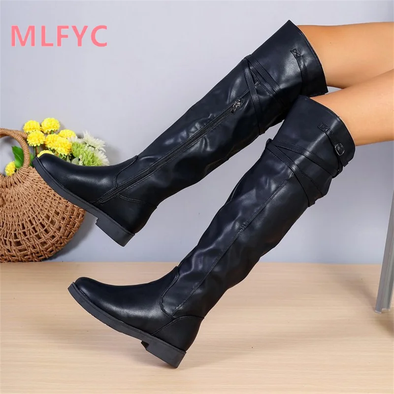 Winter New Shoes Women's Versatile Over Knee Long Boots Ladies Boots High Sleeve Boots Female Fashion Sexy Boots