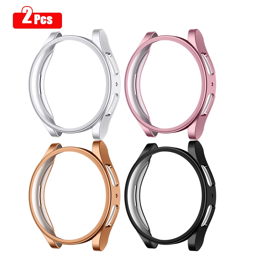 

4pcs/3pcs Soft TPU Full Cover Case For For Samsung Galaxy Watch 4 40mm 44mm Protective Bumper Shell For Samsung Galaxy 5 4 Cover