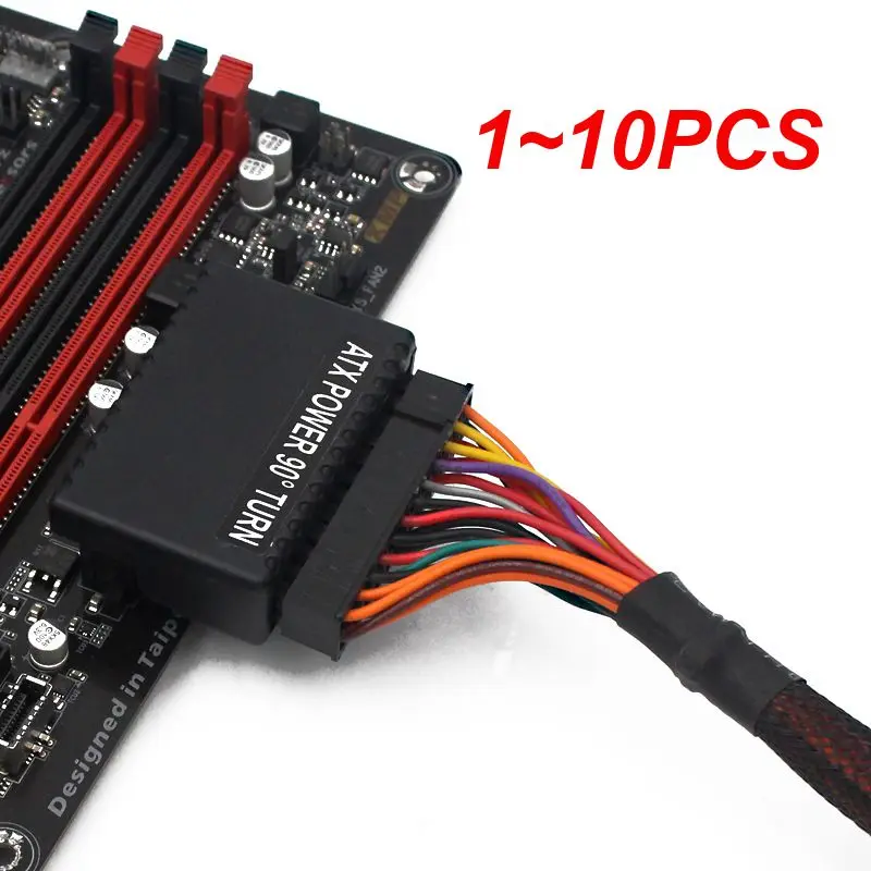 

1 ~ 10 шт., 24 контакта, 90 градусов, 24 контакта на 24 контакта, адаптер питания, материнская плата, модульные разъемы питания для блока питания