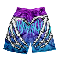 2024 Summer Classic Skull Beach Short Pants New Fashion Skeleton Hand Print Men Women Gym Shorts Quick Drying Trunks Ice Shorts 1
