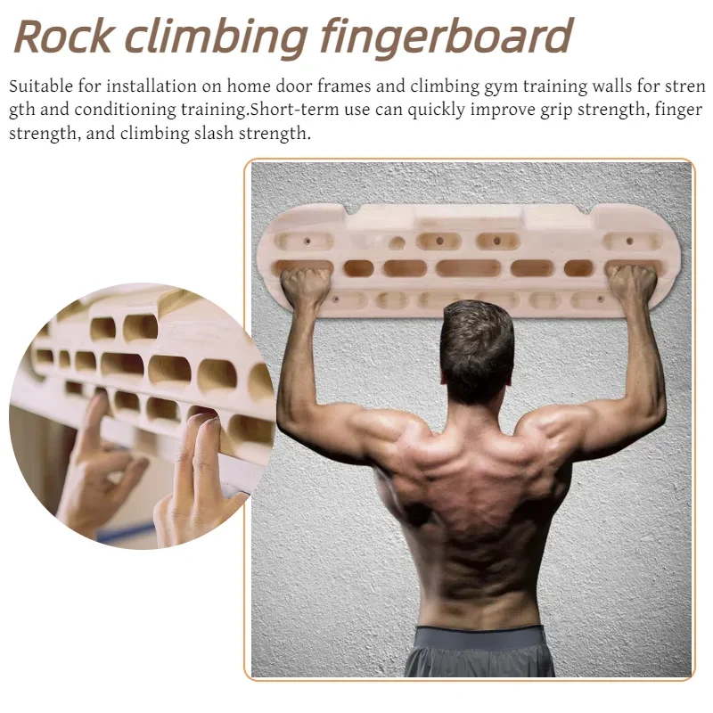 Rock Climbing Board Gym Training Fingerboard Home Sports Fitness Instructor Pull-up Sports Equipment Outdoor