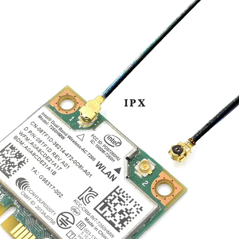 2pcs 미니 PCI-E Wifi 내부 안테나 범용 노트북 Wifi 노란색 필름 안테나 도매