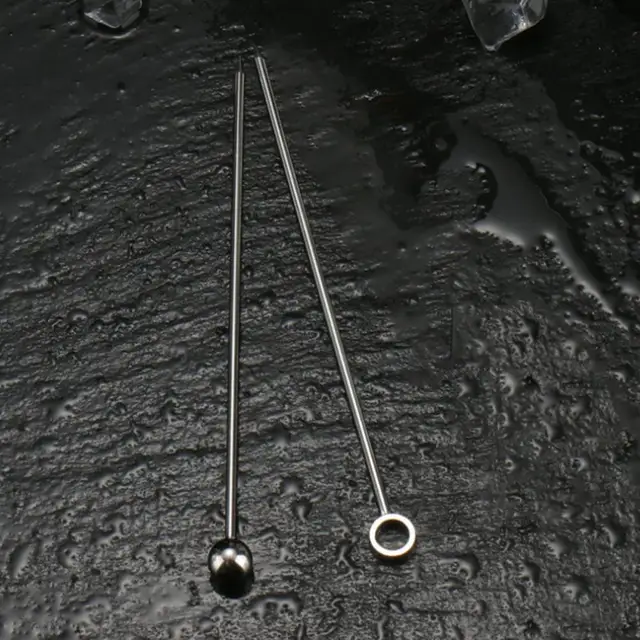 10Db -Os Boros Tű Koktélok Pálca Rozsdamentes Acél Martini Újbóli Felhasználható Fém Koktél Nyárs Olajbogyó Előételek - Image 5