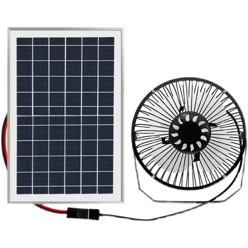 

USB Solar Fan Succulent Ventilation Pet Small Fan Portable Mini Fan Outdoor Foldable Travel Fan Personal Dog Cooling Mat For Dog