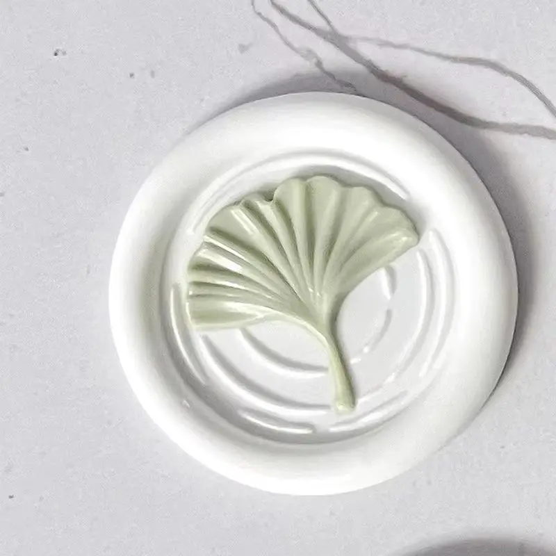 3D Relief Seal Wax Stamps Copper Head New Ginkgo Leaf DIY Sealling Wax Stamp Envelope Wedding Invitation Crafts Decoration