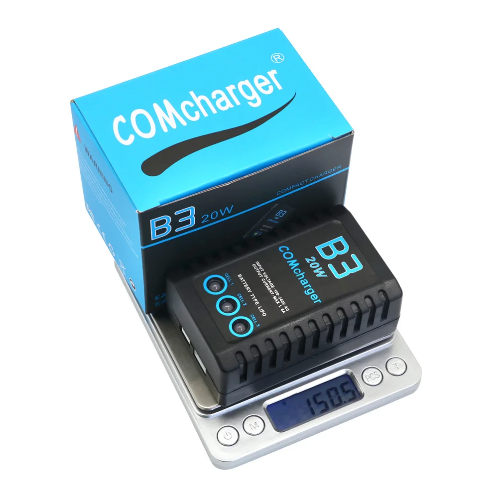 Détail du panneau de contrôle du chargeur intelligent IMAX B3 20W avec boutons et écran