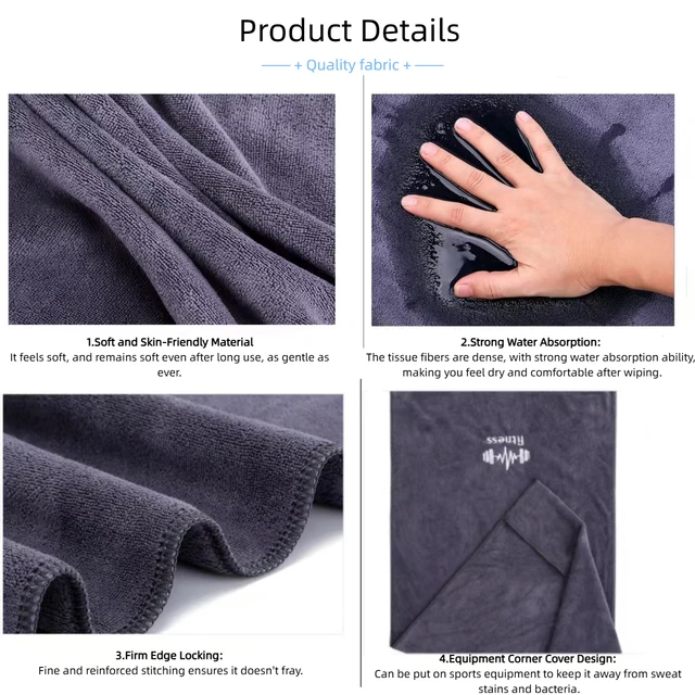 Quick - Drying Sports Towel: Ideal for Gym, Bath, Running, Basketball & Outdoor Use  40×95cm 5