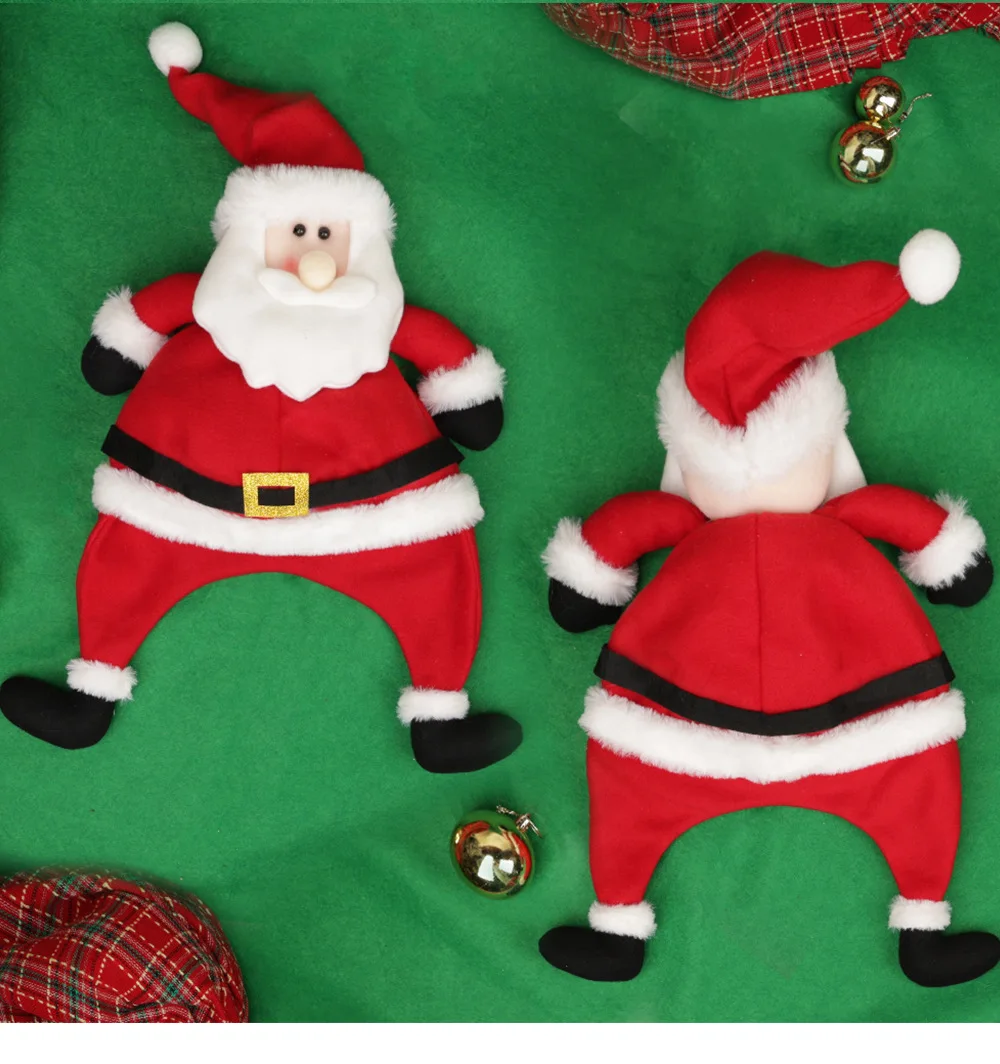 Christmas Hat Cute Santa Claus Hat Long Style Adult Child Soft Santa Cap Christmas Decoration Party Supplies