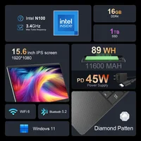 Ninkear N15 PLUS Laptop Intel 12th N100 WiFi 6 15.6-inch FHD IPS 16GB DDR4+1TB SSD Backlit Keyboard Fingerprint Reader Notebook 2