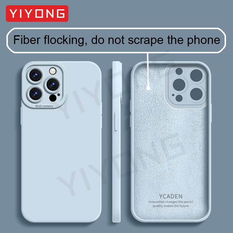 Silky Feel Liquid Silicone Soft Phone Case by YIYONG