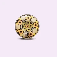 21 Kinds Design 6mm Mosaic Pin Rivets for DIY Knife Handle Screw Decorate Exquisite Style Knife Handle Tool Rivets Length 9cm 2