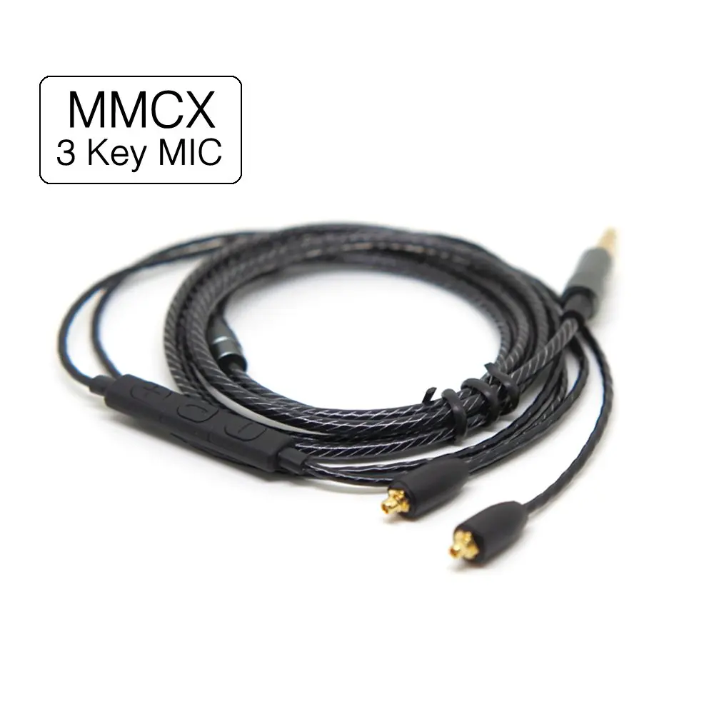 OFC MMCX Jack Replacement Cable Extension Cord For JVC HA-FW01 HA-FW02 HA-FW03 HA-FD01 HA-FD02 HA-FW10000 Headphones Earphones