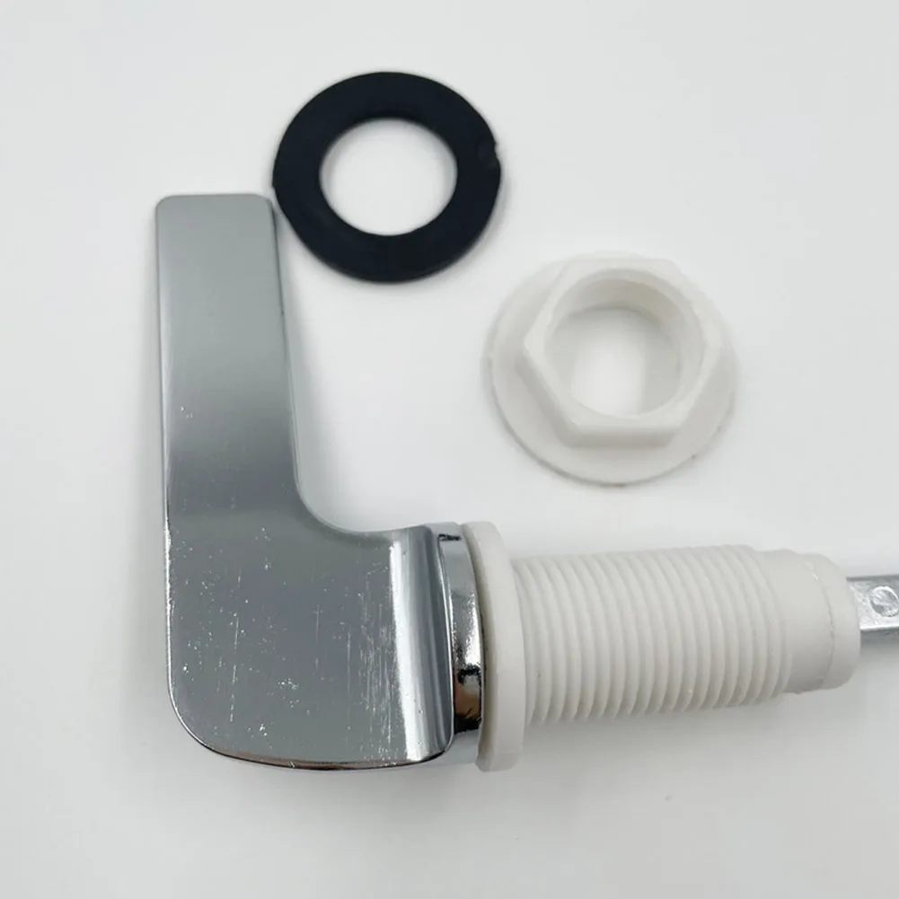 Toilet Tank Flush Lever Toilet Flush Handle Replacement Kit Flush Valve Toilet Handle Side Mount Lever Bathroom Toliet Accessories