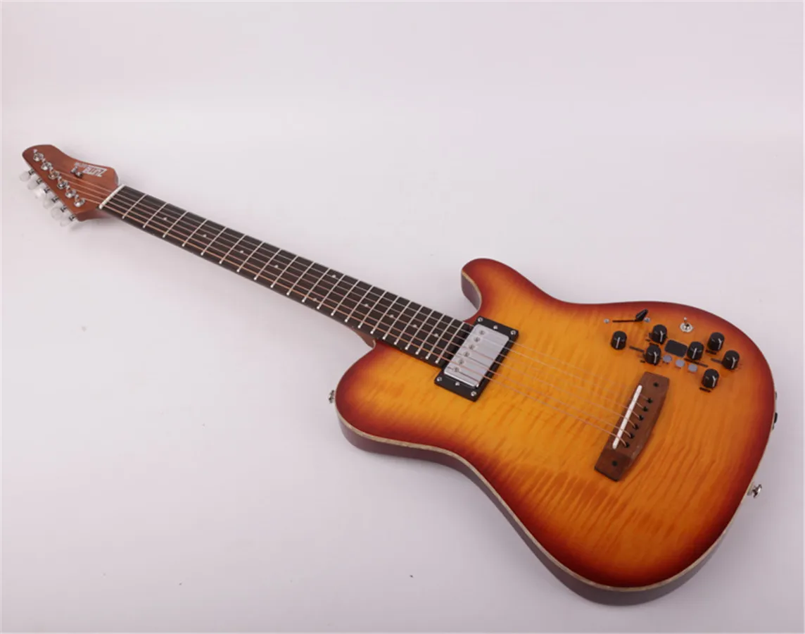 Nuovo Design Silenzioso Chitarra Acustica Elettrica Portatile Da Viaggio Integrato In Effetti Electricas Electro Electrique Guitare Guiter Guitarra