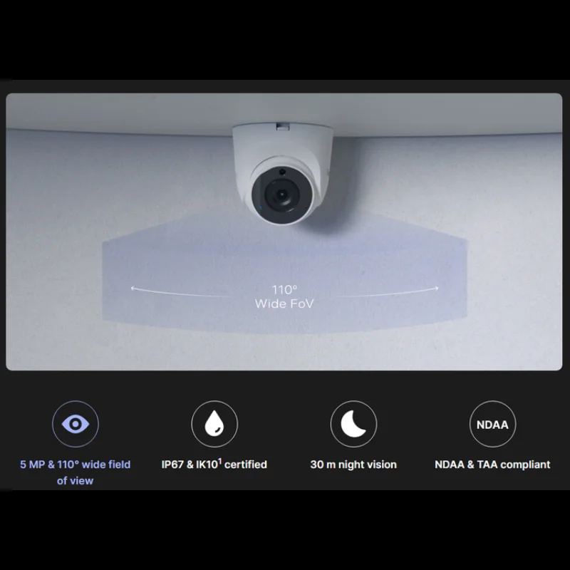 Synology BC500 5MP AI Indoor/Outdoor Network IP Bullet Camera with