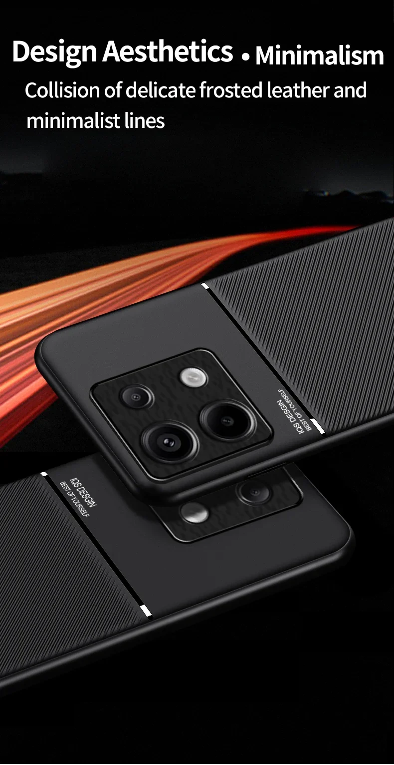 Чехол для Redmi Note 13 Pro, 4G, кожаный ударопрочный чехол для ...