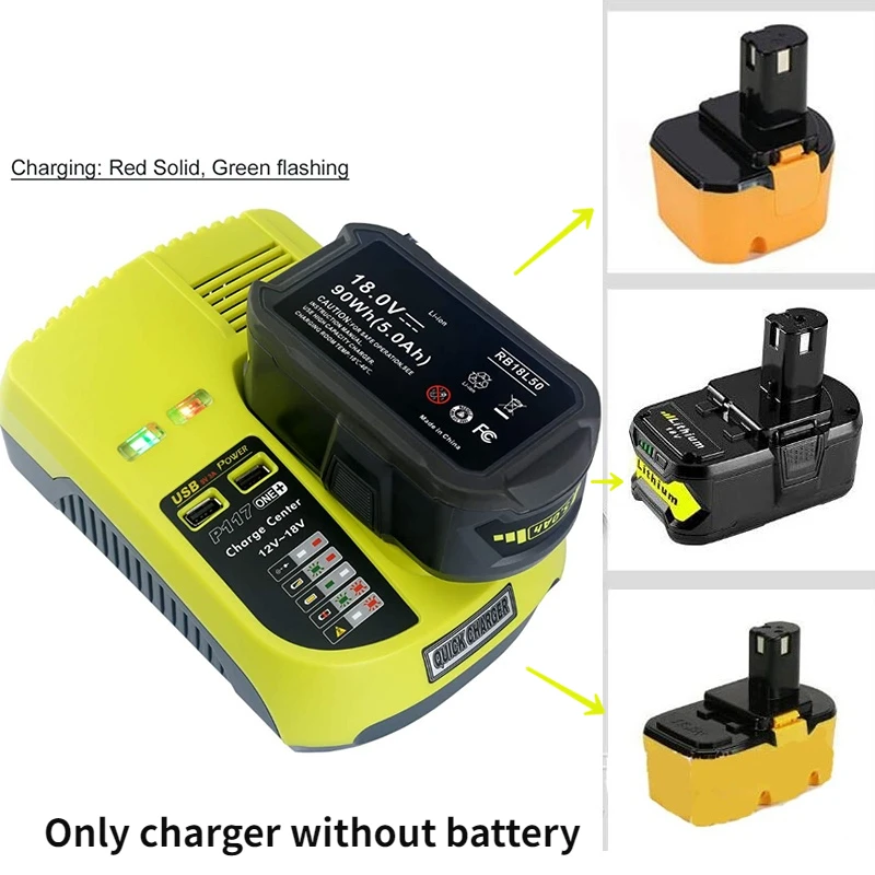 Battery Charger For RYOBI 12V 18V ONE+ Serise Charger for