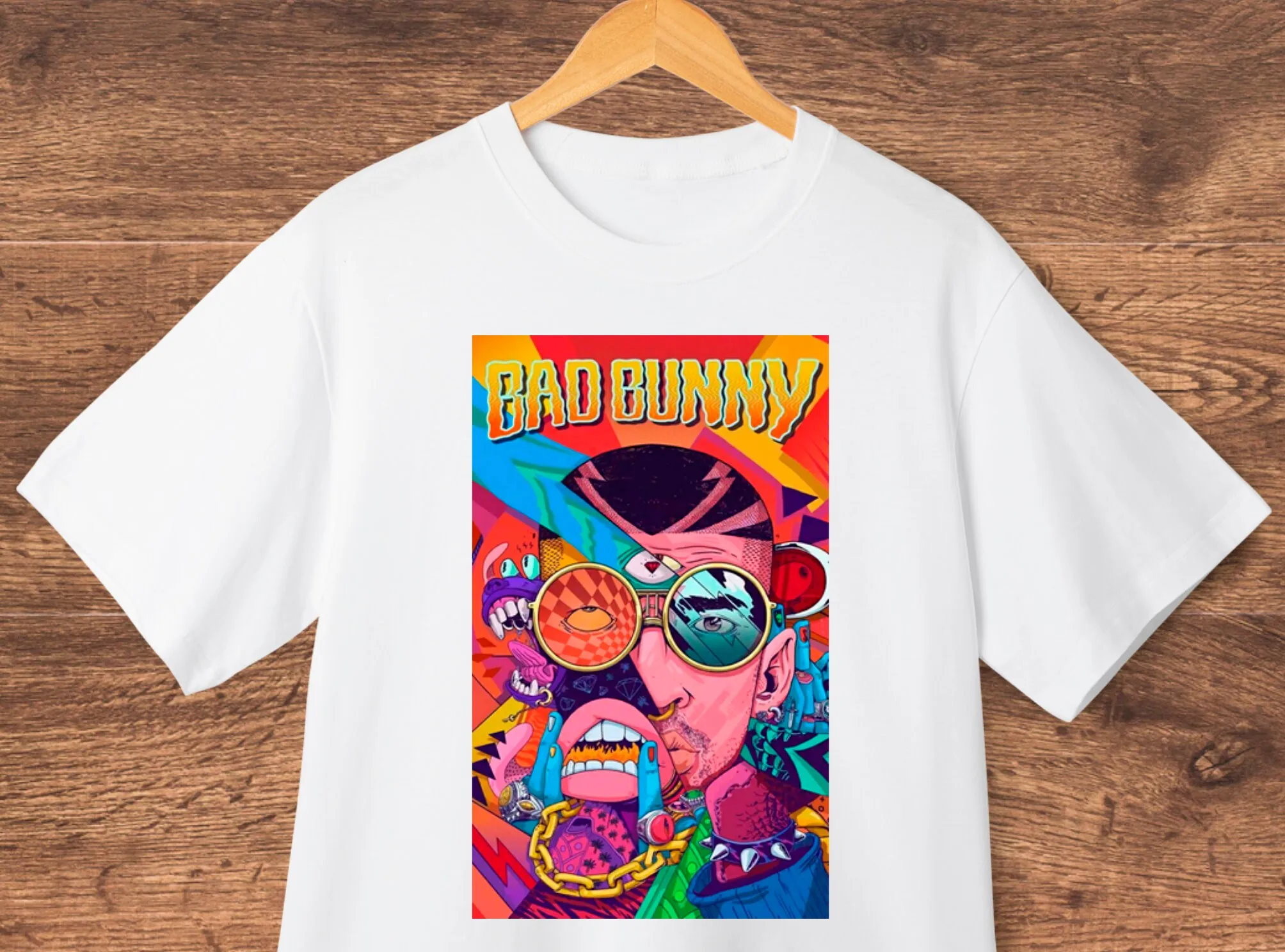 T-Shirt Bad Bunny T-Shirt Da Concerto Bad Bunny El Ultimimo Tour