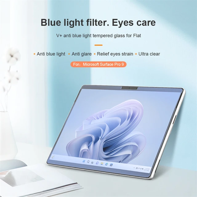 For Microsoft Surface Pro 9 Nillkin Eyes Care V+ Anti Blue Light Tempered Glass  Screen Protector - AliExpress