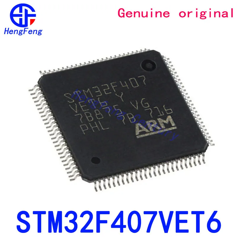 STM32F407VET6 High-performance foundation line, ARM Cortex-M4 core with DSP and FPU, 512 Kbytes Flash, 168 MHz CPU New Original