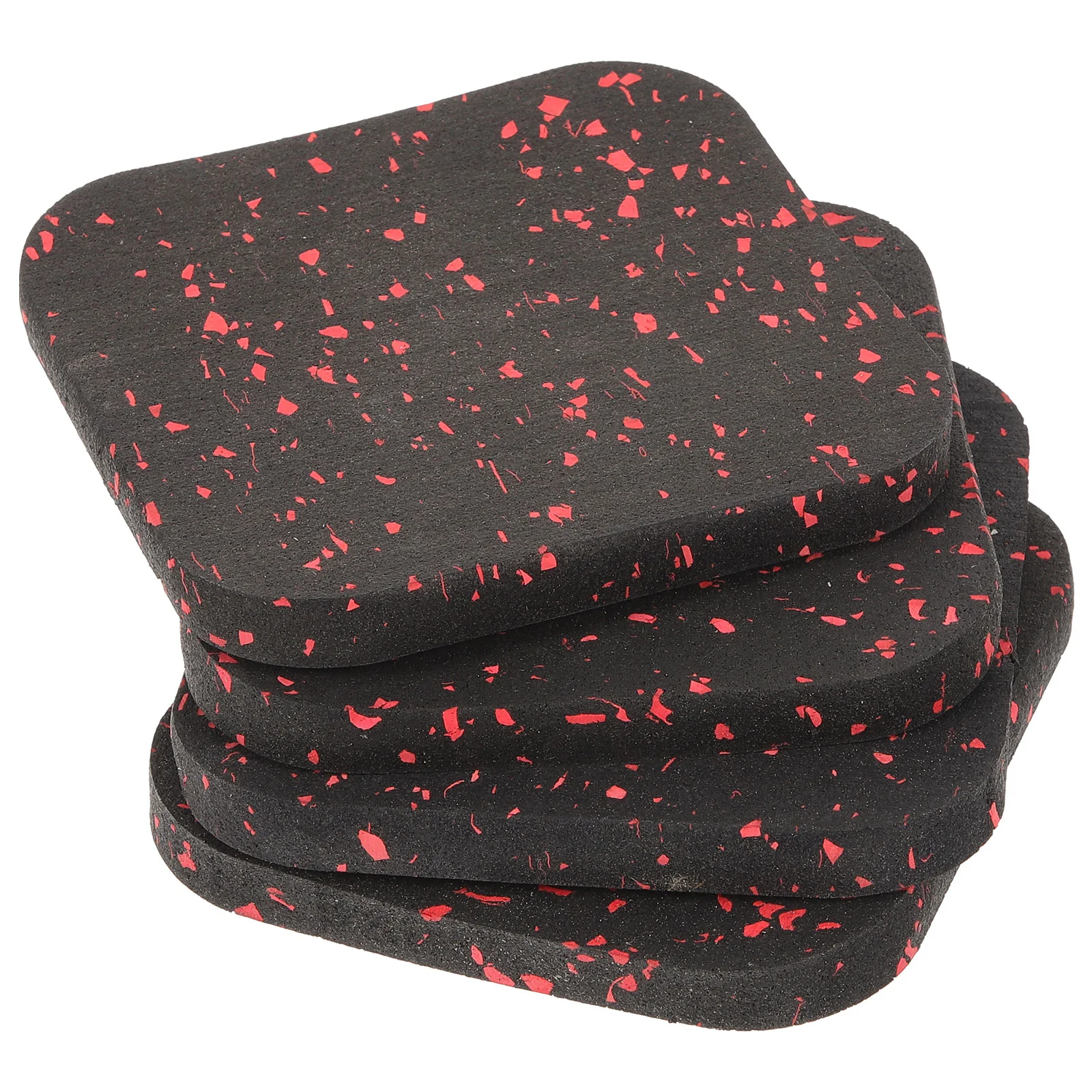 

4pcs Treadmill Pads Exercise Equipment Mats Rubber Floor Protectors for Gym Home Fitness