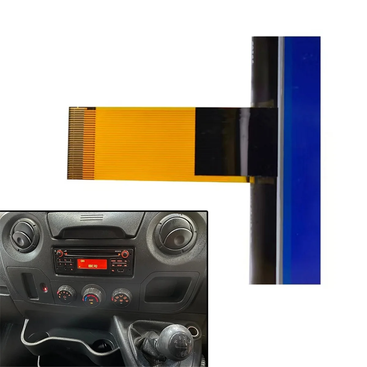 LCD Display for Renault Duster Captur Logan Pulse Symbol 3rd-Gen Radio Stereo Interior Instrument Cluster Car Sound