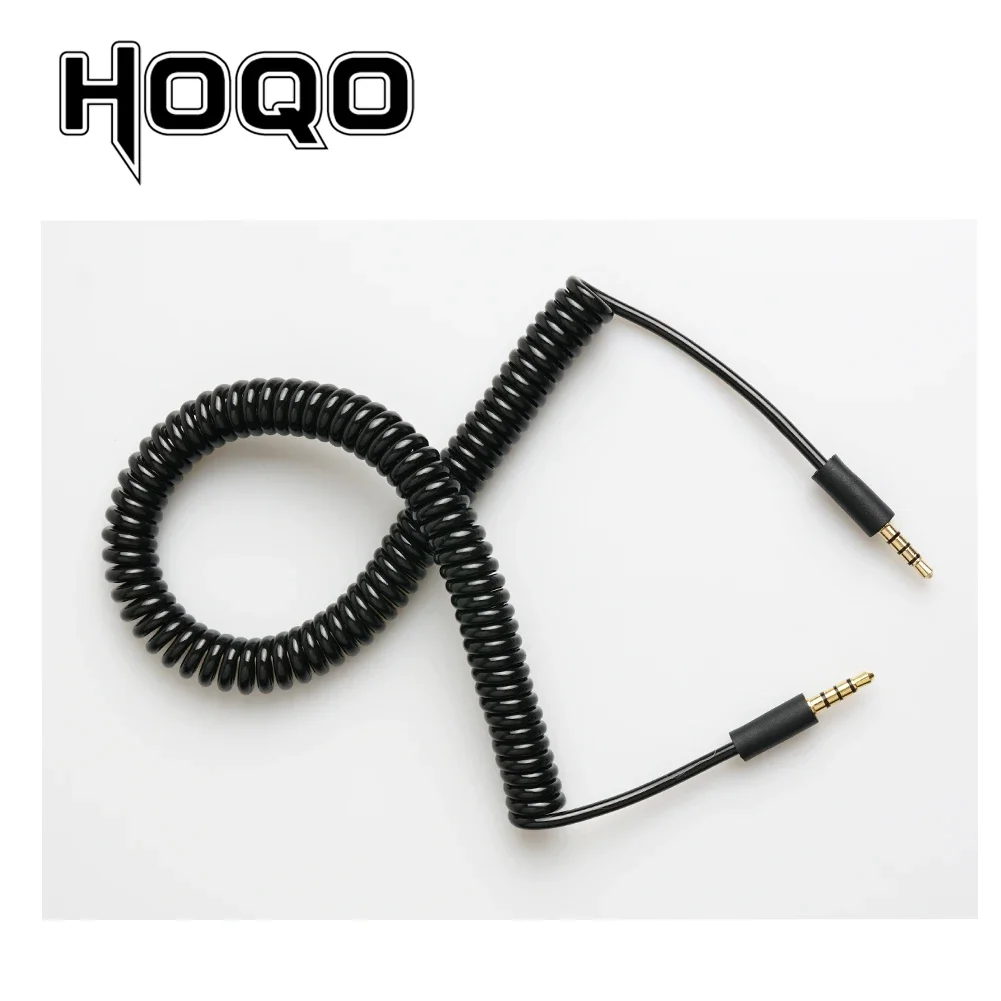 3.5mm TRRS connector Spring Coiled Cable RODE Sc7 VIDEOMIC GO Video Micro-type Mics 1/8&lsquo;&rsquo;4 pole Audio cord audio cord cable