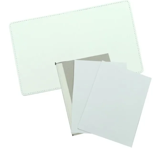 PU Leather Cover Notebooks Sublimation Blanks Soft Surface Notebook Creative Office Suppliers For Heat Transfer Print Image