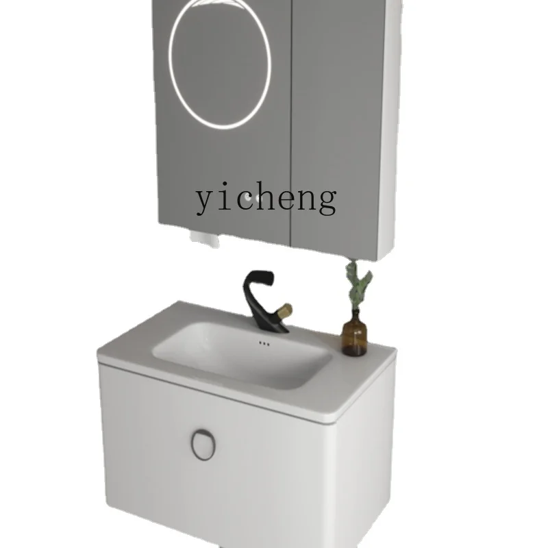 

Xl Smart Bathroom Cabinet Anti-Fouling Ceramic Whole Washbin Smart Defogging Large Capacity Cabinet