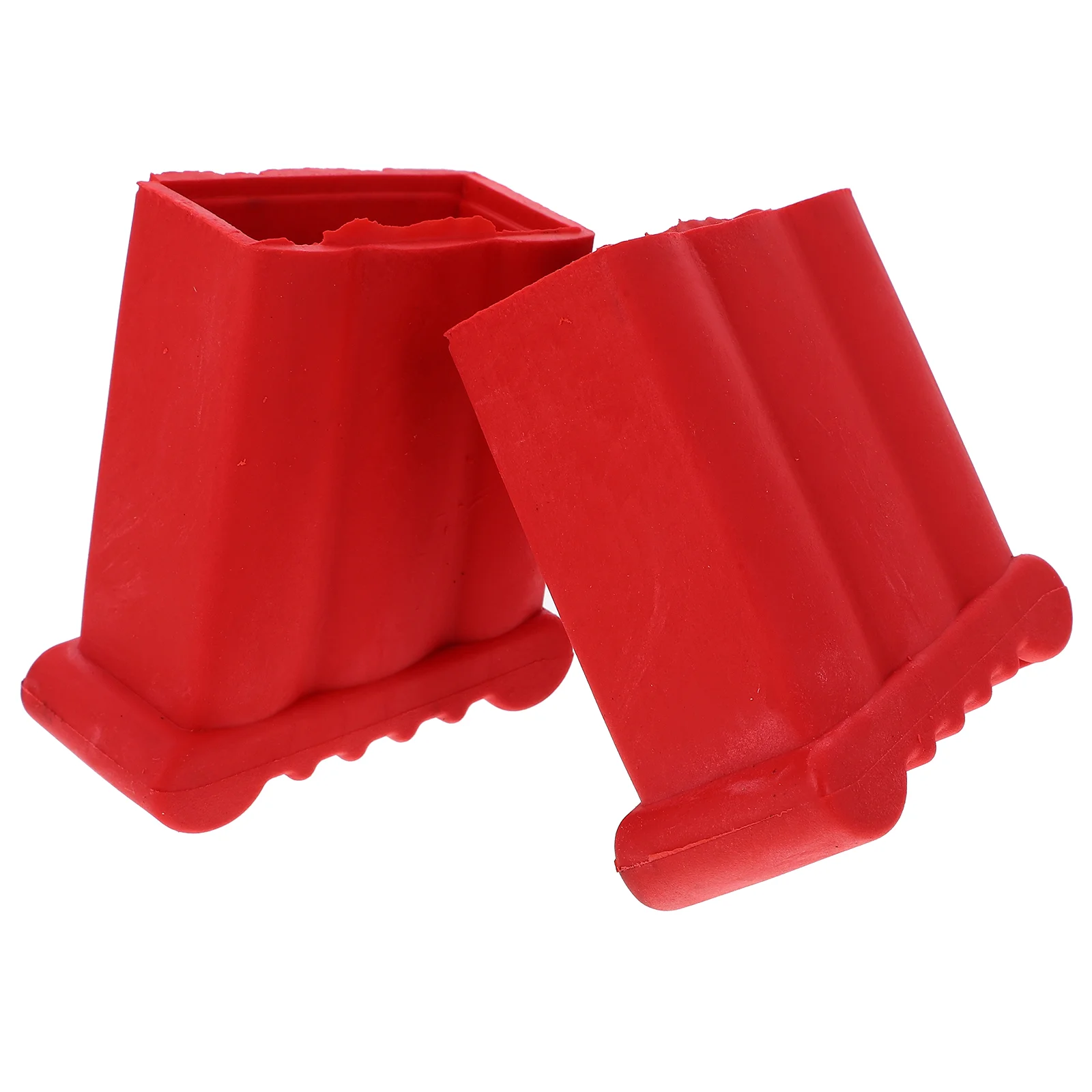 

2 Pcs Ladder Feet Protector Skid-proof Pad Protective Stepladder Cover Red Safety