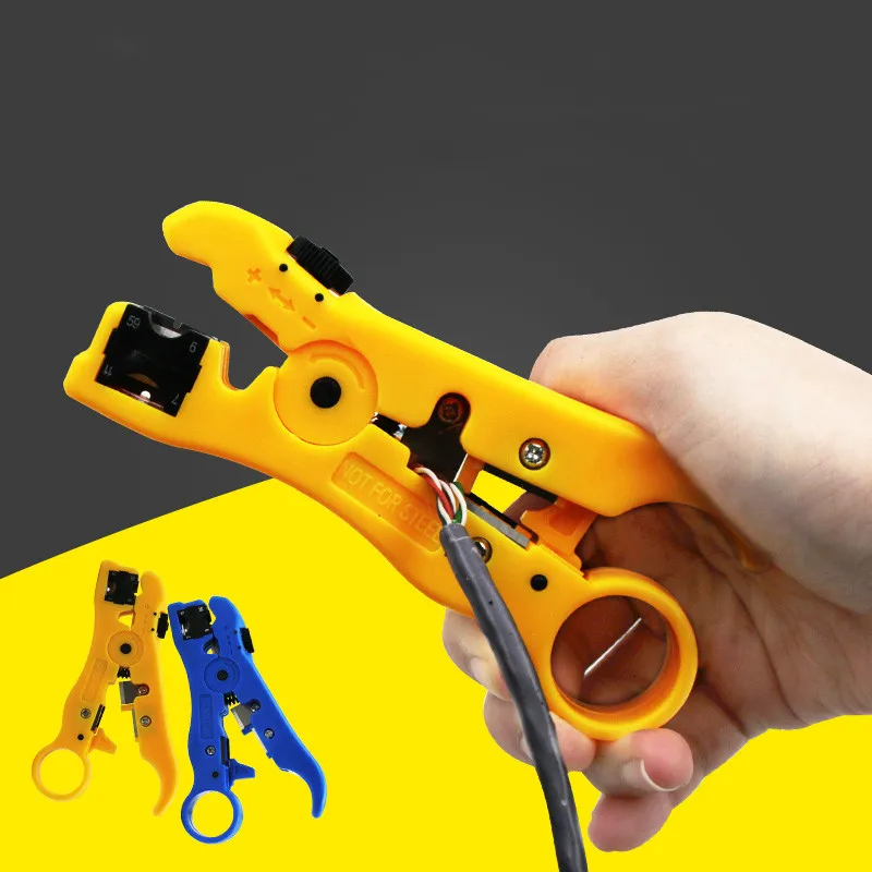 

Coaxial cable stripping pliers Cable TV cable network cable stripping pliers Cutting pliers leather knife Two-color optional