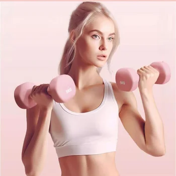 Neoprene Dumbbell Fitness Equipment Arm Muscle Training Cast Iron Hand Gym Yoga Exercise Bodybuilding Weights Workout 6