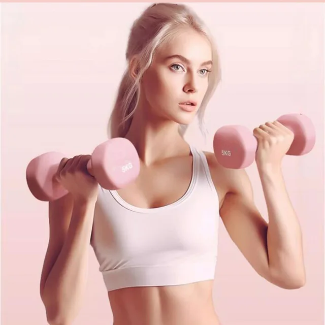 Neoprene Dumbbell Fitness Equipment Arm Muscle Training Cast Iron Hand Gym Yoga Exercise Bodybuilding Weights Workout 6