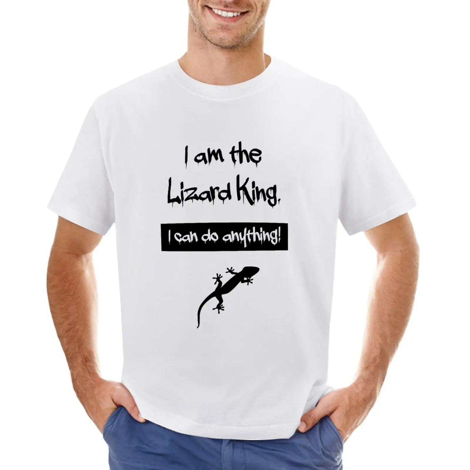 

Lizard T-Shirt sweat vintage anime clothes plain black t-shirts for men