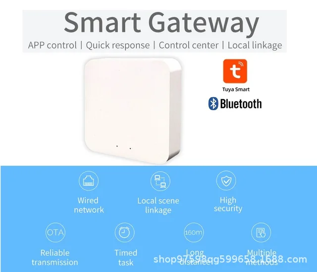 Smart Life App Remote Control Smart Home Bridge Wireless WiFi Tuya BLE Gateway Zigbee Sensor HUB for Smart Locks 4