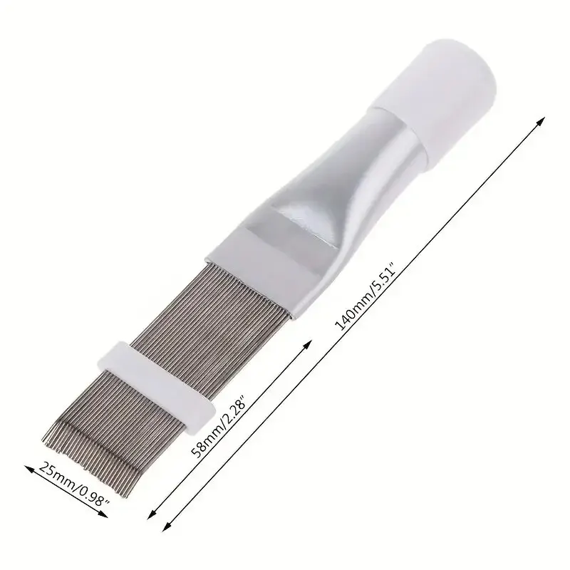 Air Conditioning Fin Cleaning Comb Stainless Steel Brush Fin Straightener