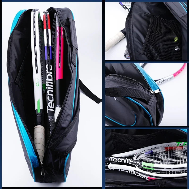 New HEAD Tennis Racket Bag For 3 Rackets Training Sport Competition Shoulder Hand Bag Squash Badminton Raquete De Padel Bag 4