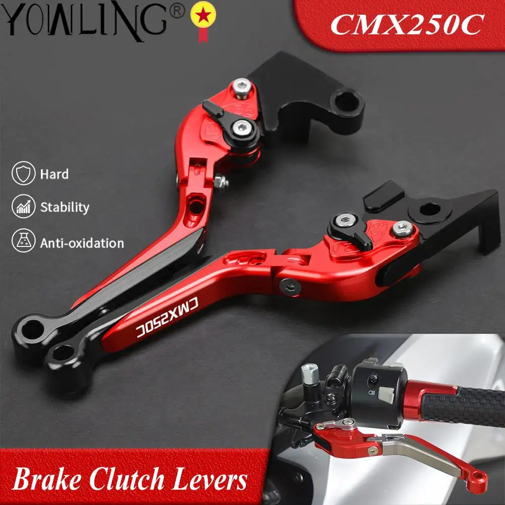 

Motorcycle Adjustable Folding Extendable Brake Clutch Levers For Honda REBEL CMX250C CMX250 CMX 250 C 1987 1996-2003-2010 2011