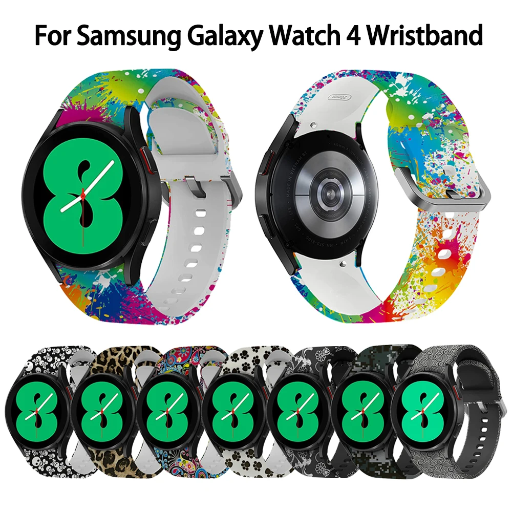 

Silicone Sport Bracelet For Samsung Galaxy Watch 4 44mm 40mm Strap For Samsung Galaxy Watch 4 Classic 46mm 42mm Smart Watch