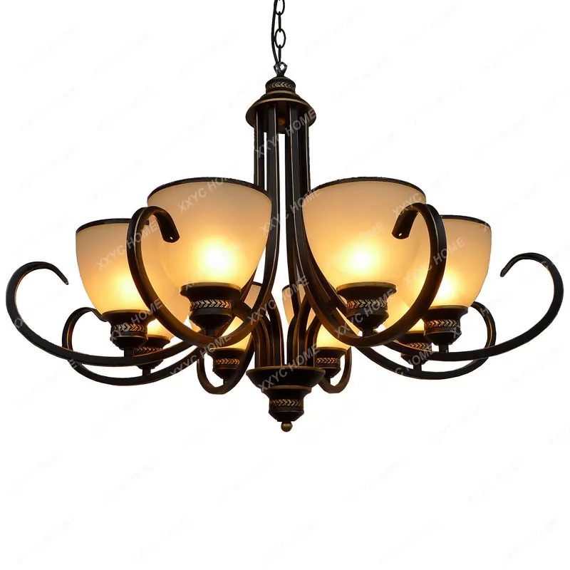 

Ceiling Lamp Wrought Iron Creative Lighting Living Room Dining Room Bedroom Ceiling Lamp Art Lamp