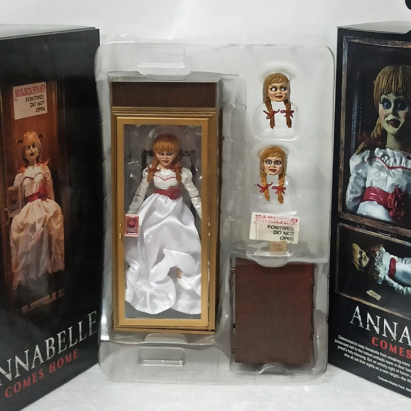 Neca Annabelle Arriva A Casa Action Figures Annabelle Doll Figure Model Toy Doll Decoration Gift 18Cm 7 Pollici