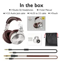 Oneodio Pro 30 Professional Studio DJ Headphones With Microphone Over Ear Wired Earphones HiFi Monitors Foldable Gaming Headset - Image 6