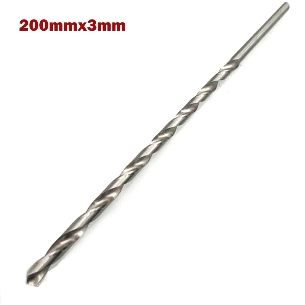 Foret Hélicoïdal HSS 5mm X 200mm Extra-long - Tige Droite, Pour Perçage Profond Bois, Aluminium, Plastique